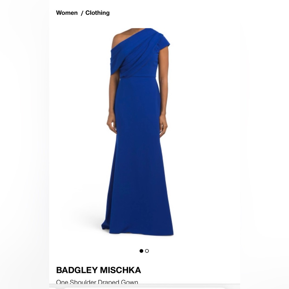NWT Badgley Mishka Navy Gown